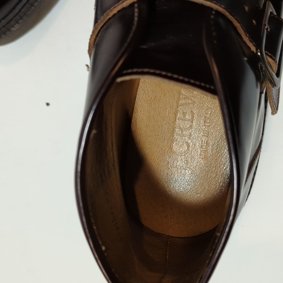 J. Crew monk strap made in Italy leather size 41 dark brown leather - Picture 13 of 15